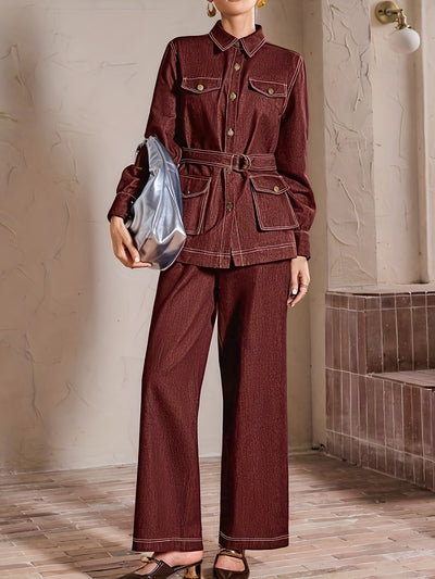 SOPHIA | ELEGANT BELTED JUMPSUIT