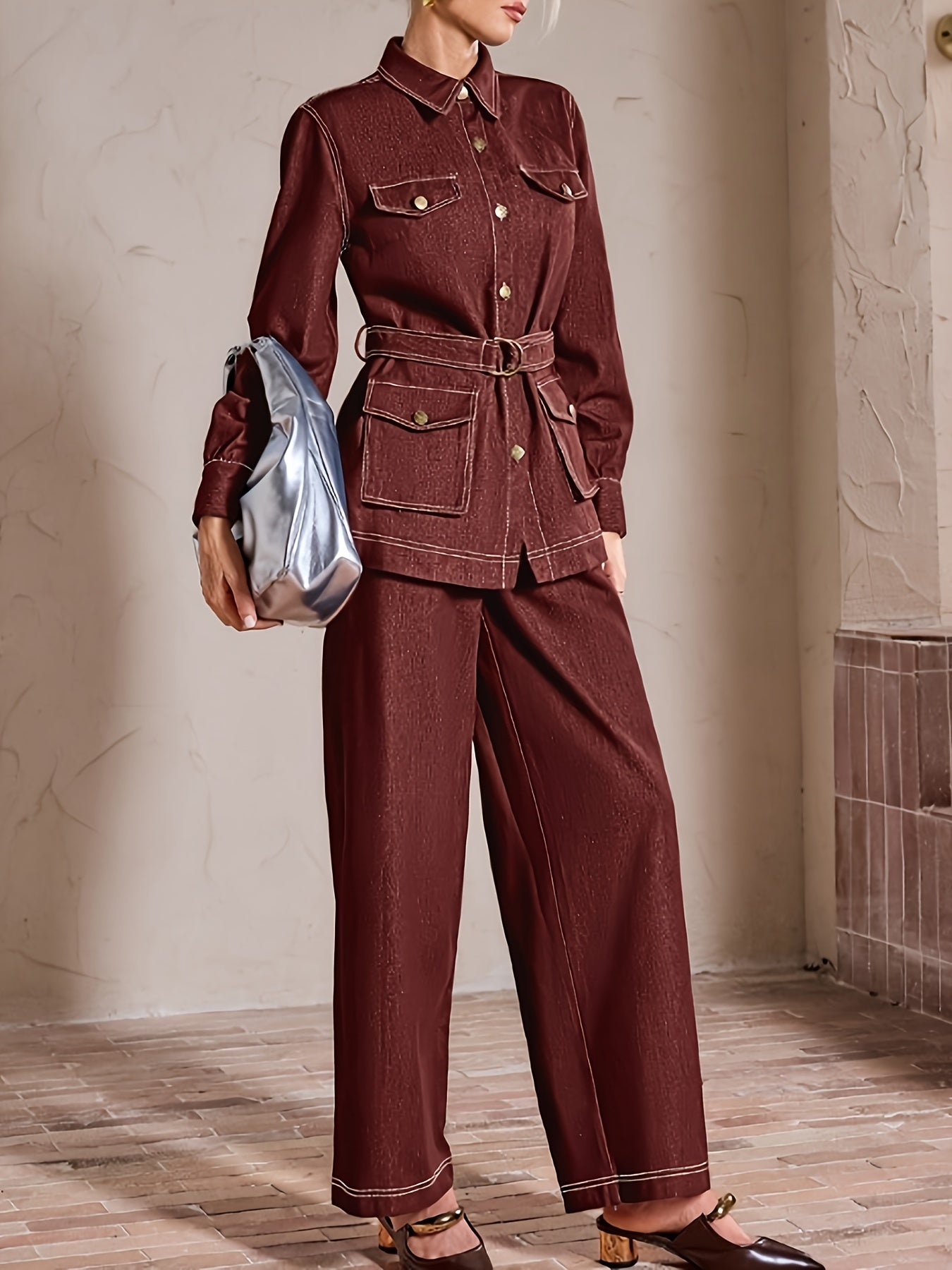 SOPHIA | ELEGANT BELTED JUMPSUIT