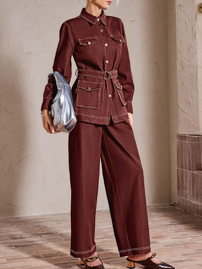 SOPHIA | ELEGANT BELTED JUMPSUIT