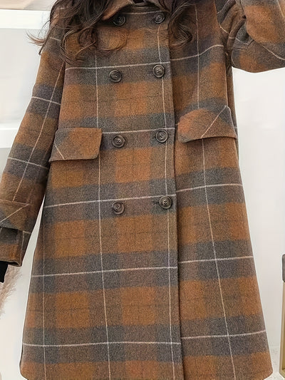 Mia – Tartan Tweed Coat