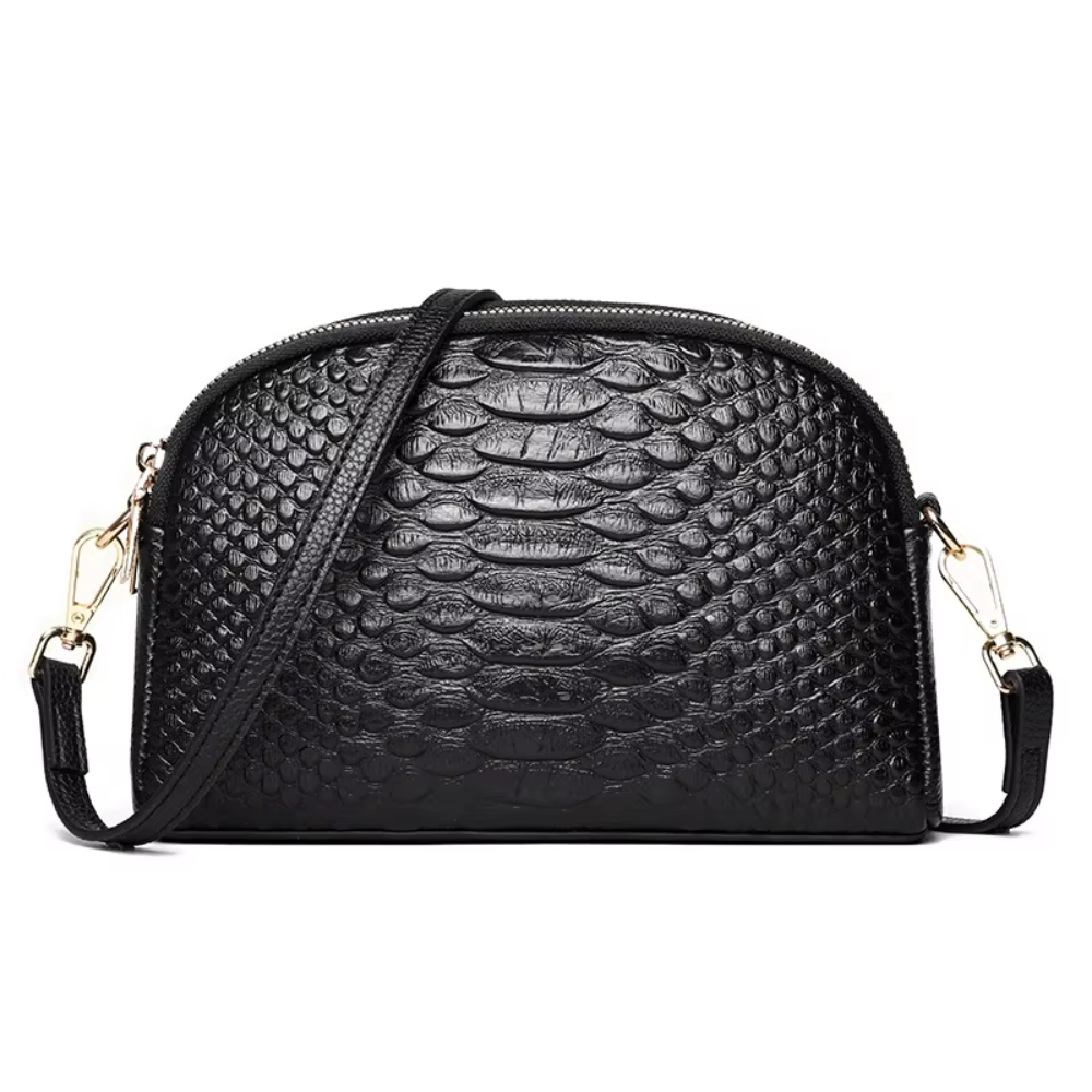 Cora | Belle mini shoulder bag in faux leather with crocodile pattern