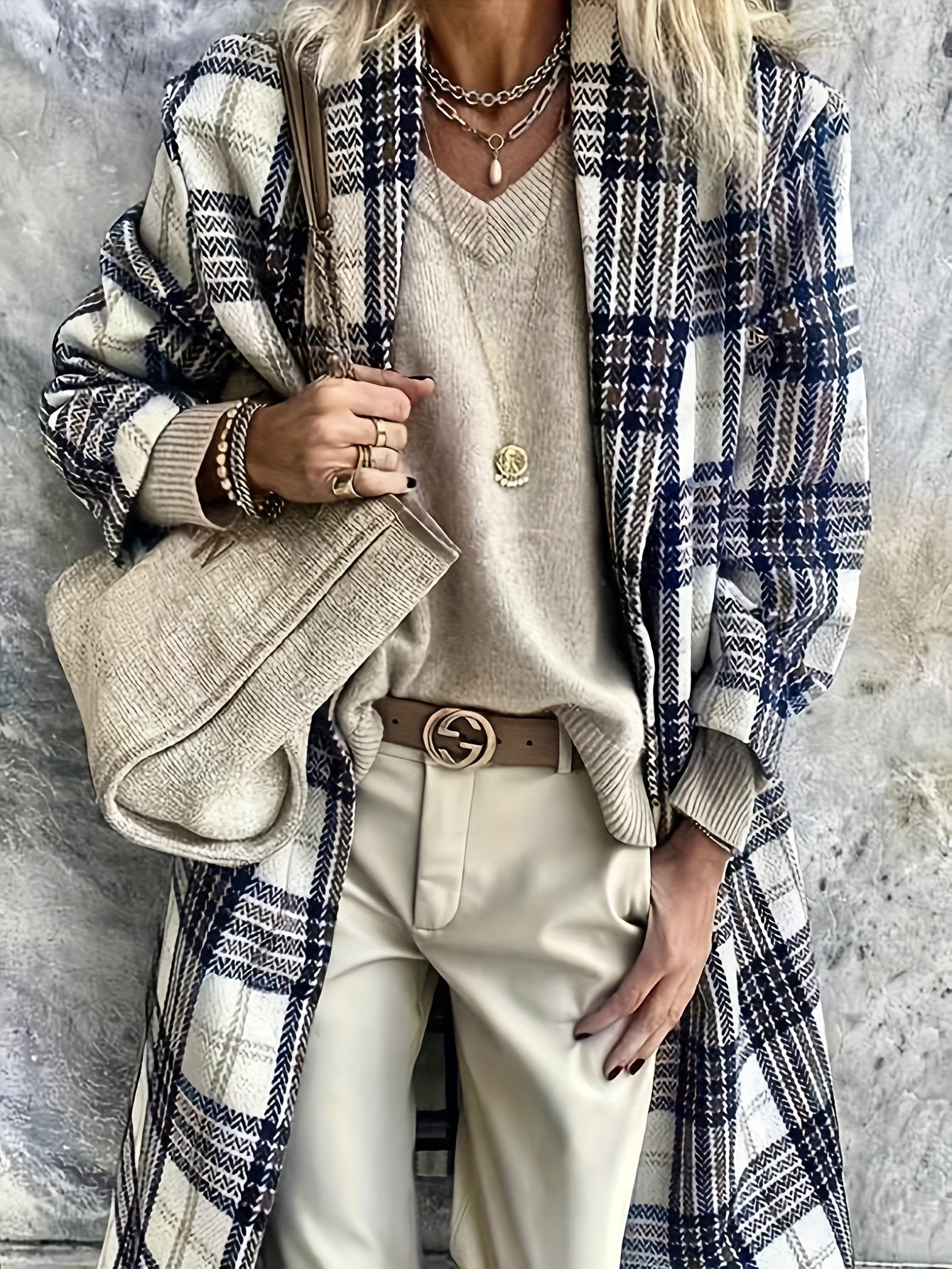Charlotte – Premium Plaid Coat