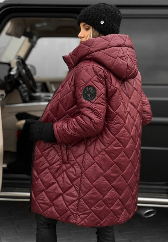 Vera – quilted coat with a hood for perfect warmth and elegance in winter