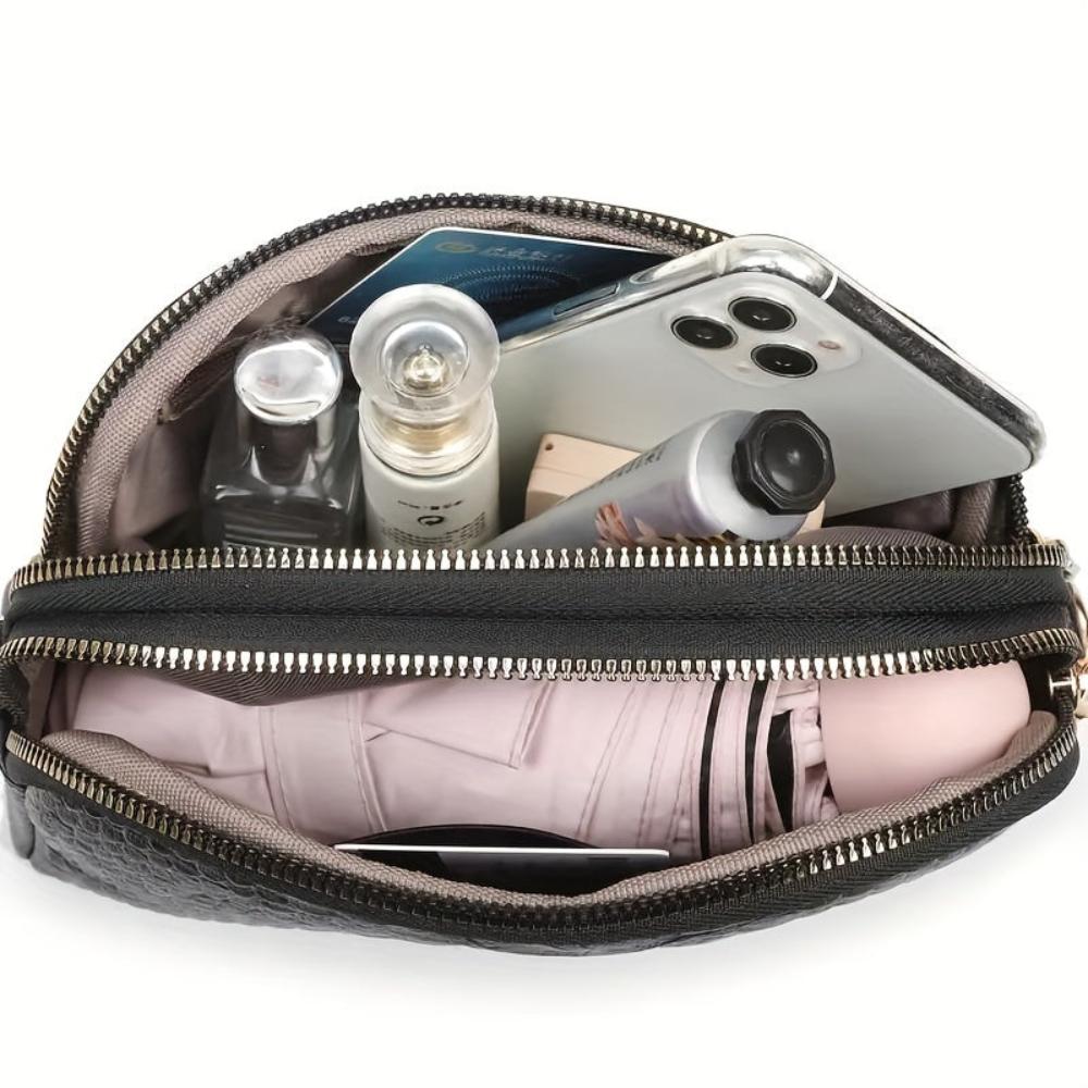 Cora | Belle mini shoulder bag in faux leather with crocodile pattern