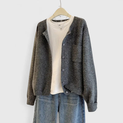 Clara - Casual Button-Up Cardigan